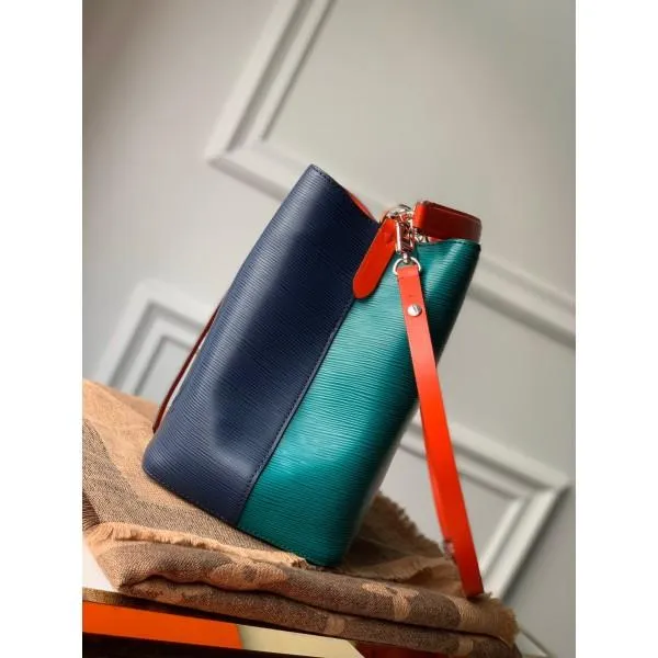 Neonoe Epi Leather Bucket Bag M55395 Blue/green 2019 Collection