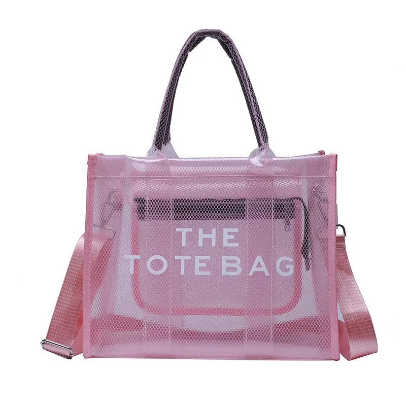 Odessa | Clear Tote Bag - Large Transparent Handbag with Removable Wide Strap