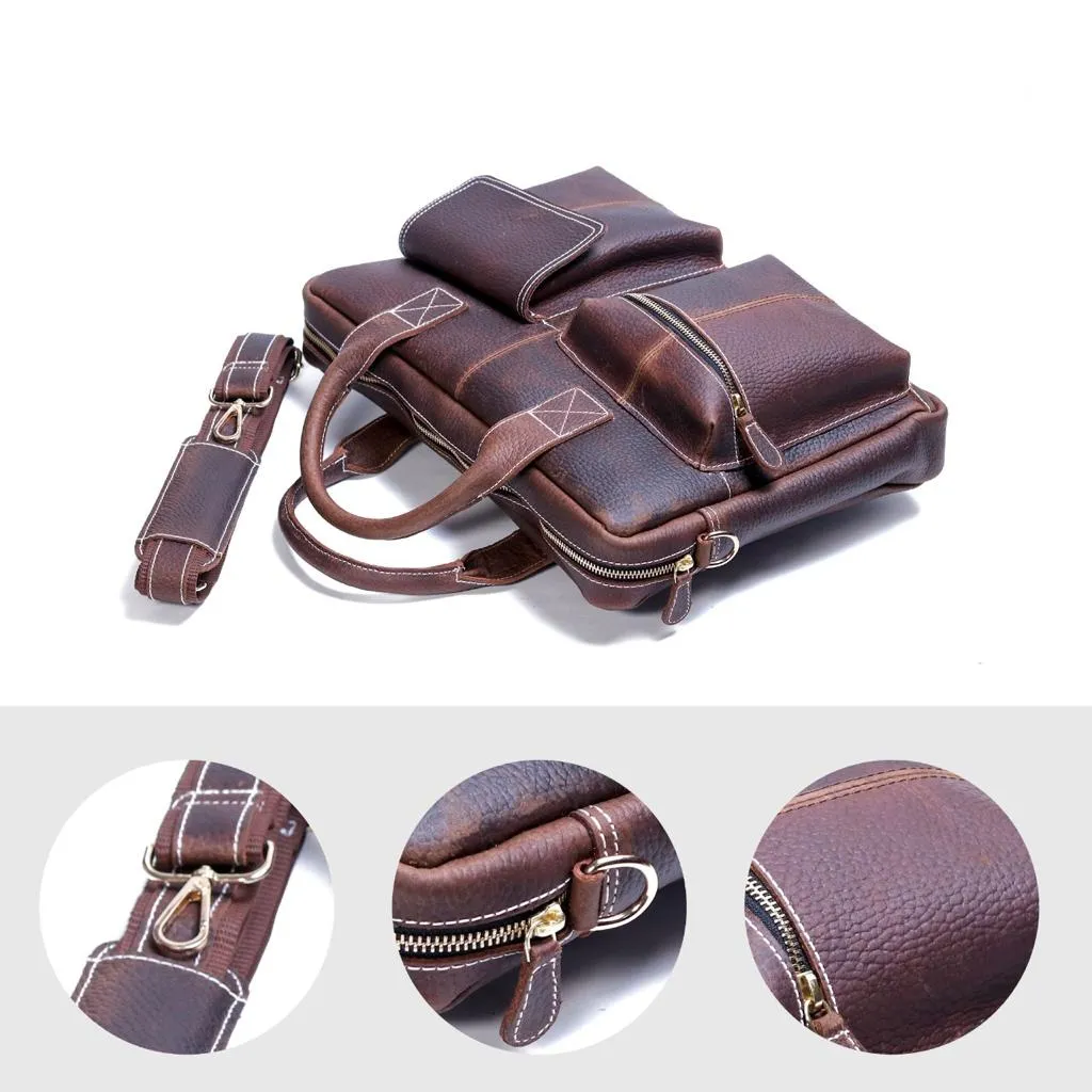 Oilbony Leather Laptop Bag