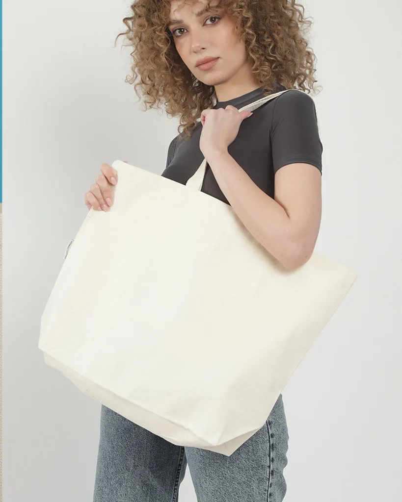 Organic Cotton Heavy Canvas Tote Bags Flat Bottom - OR200