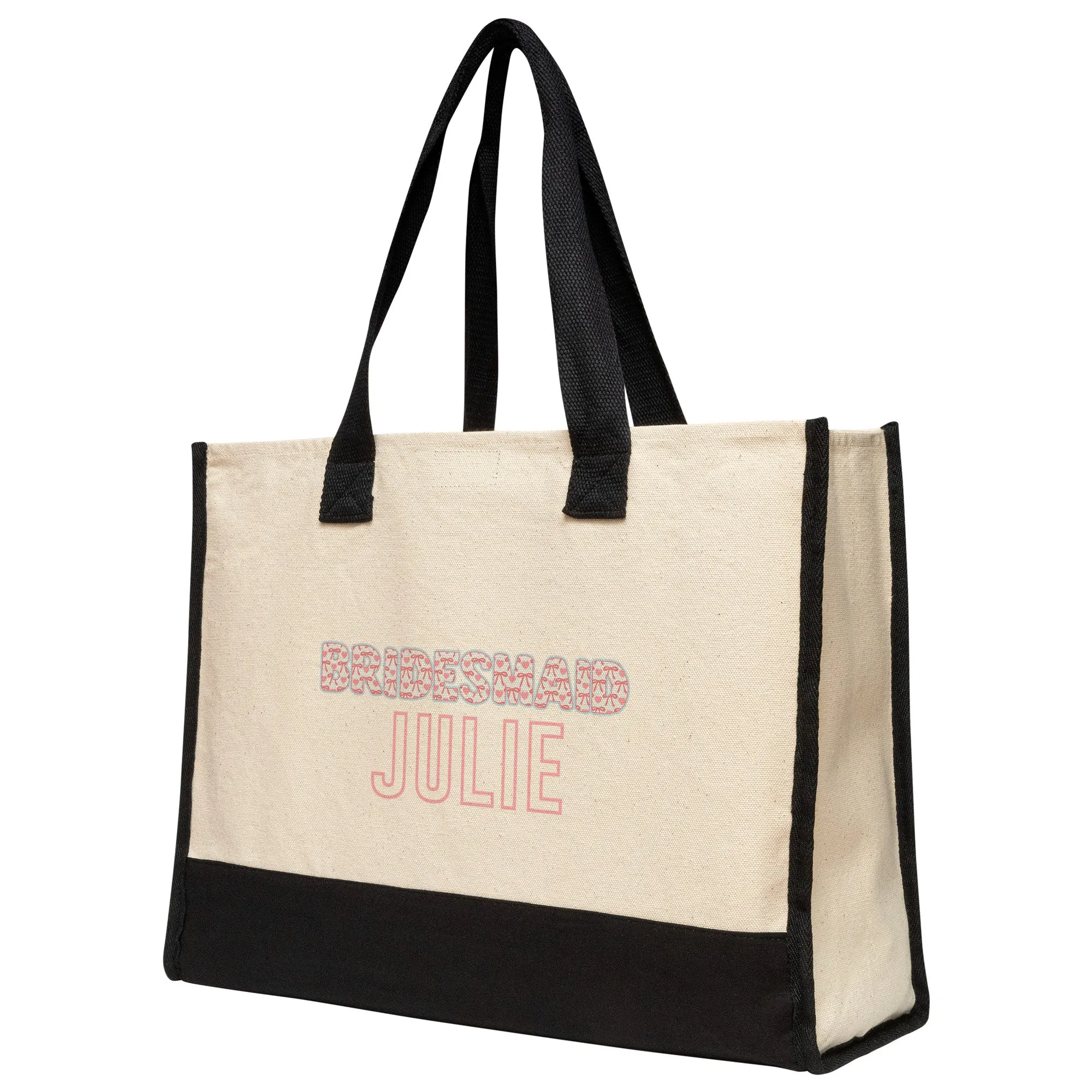 Personalized Beach Bag Tote Bags Coquette Custom Large Beach Tote Bags with Names Bridesmaid Gift Bag Tote
