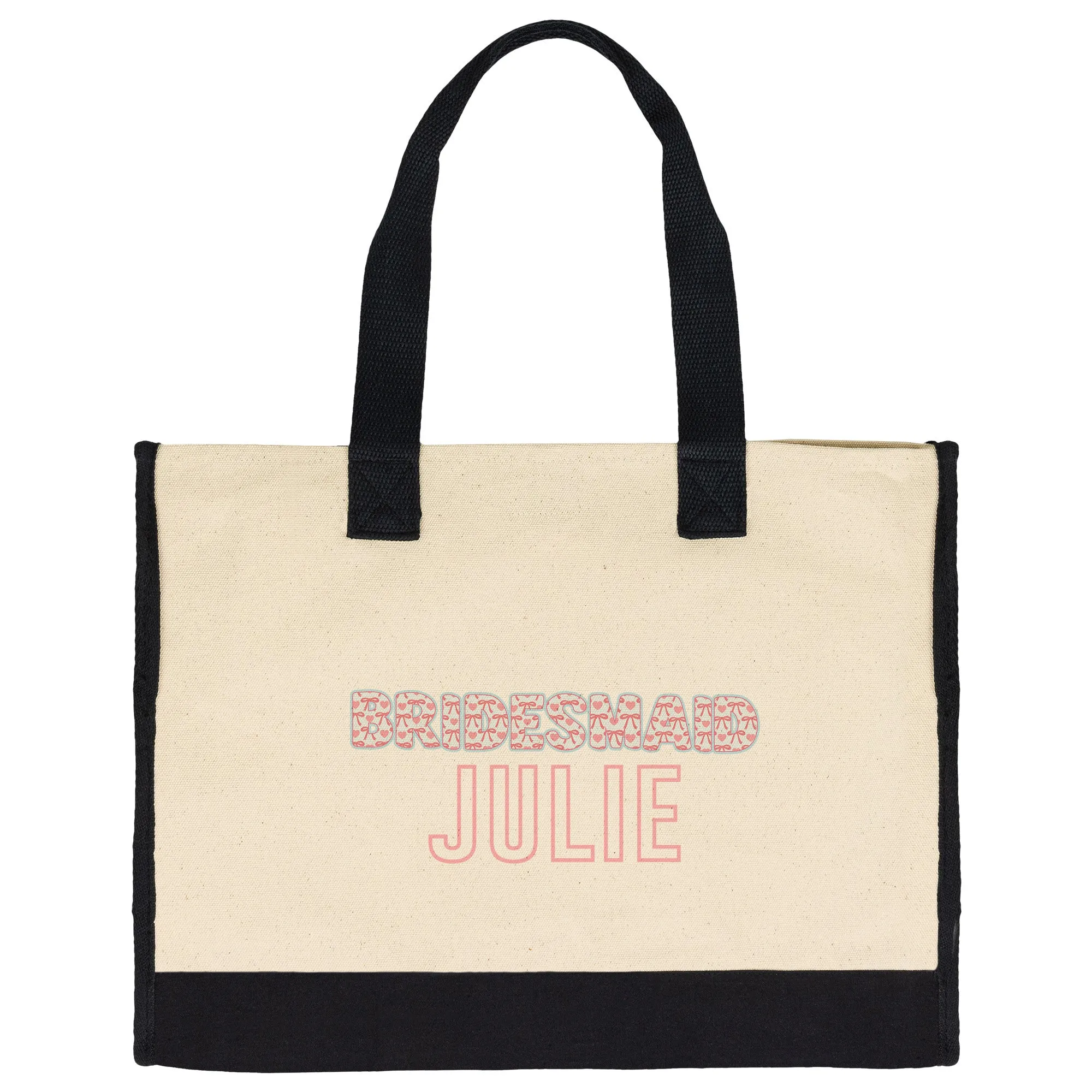 Personalized Beach Bag Tote Bags Coquette Custom Large Beach Tote Bags with Names Bridesmaid Gift Bag Tote
