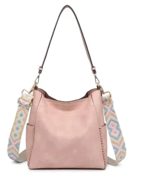 Pink Bucket Bag W/ Strap