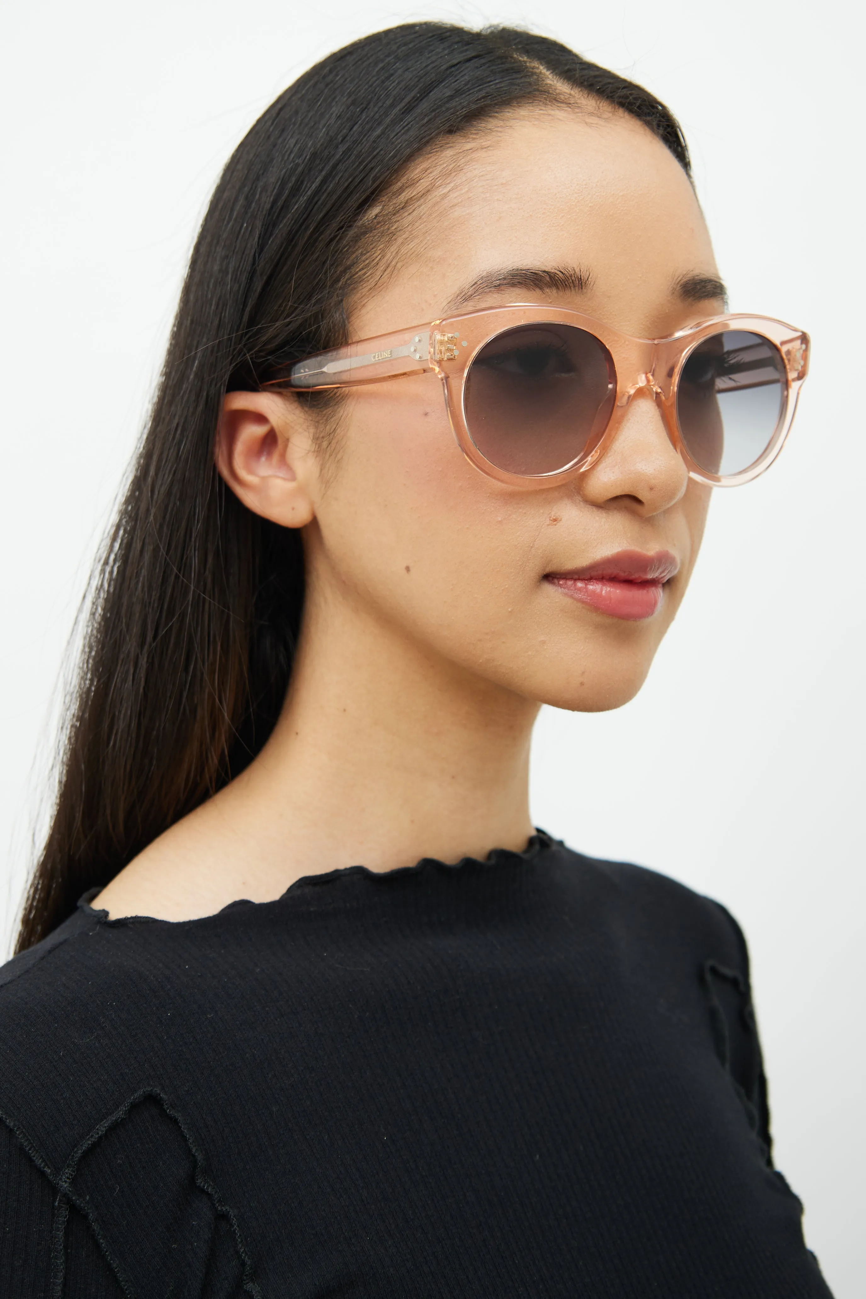 Pink TF02687968 Round Sunglasses