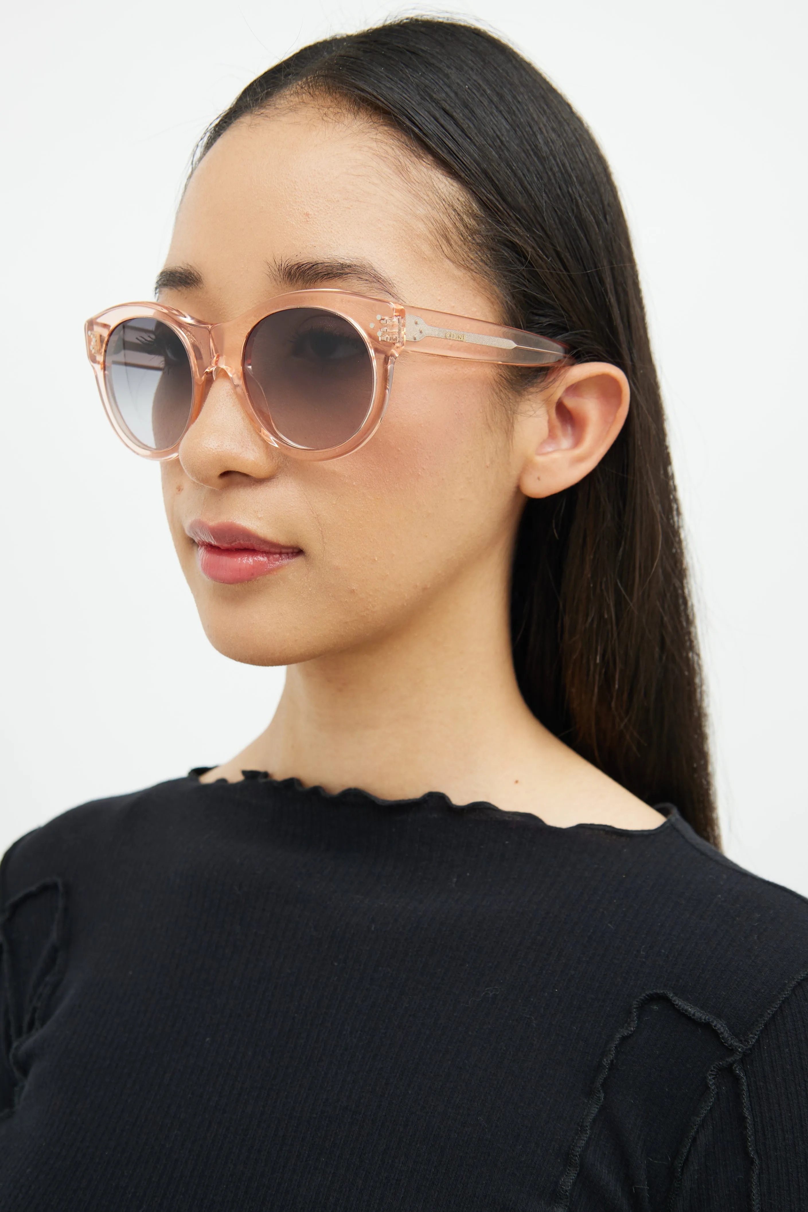 Pink TF02687968 Round Sunglasses