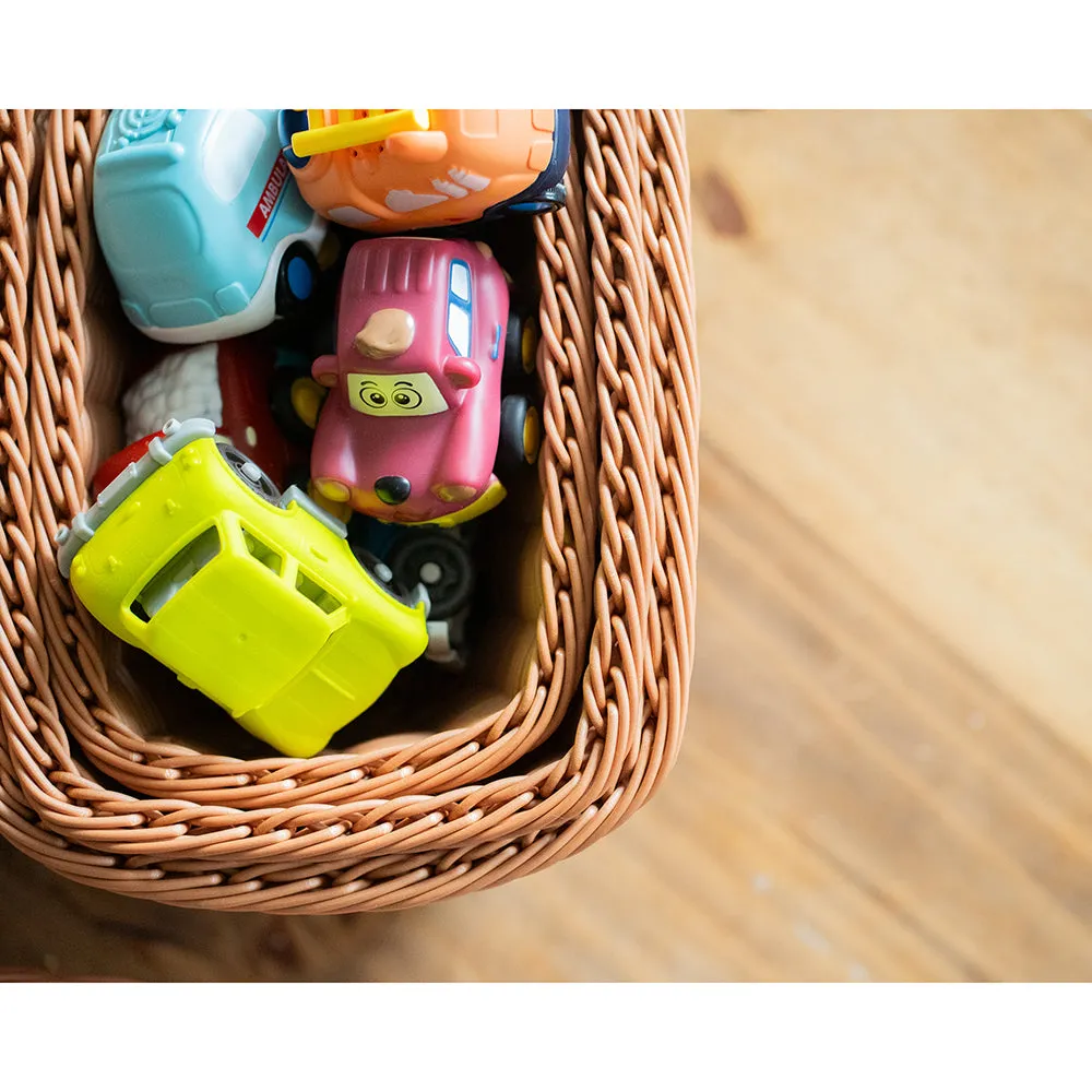 Plastic Woven Baskets Set