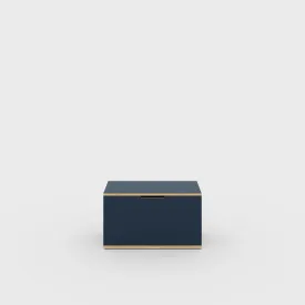 Plywood Storage Trunk - Formica Night Sea Blue - 800(w) x 400(d) x 450(h)