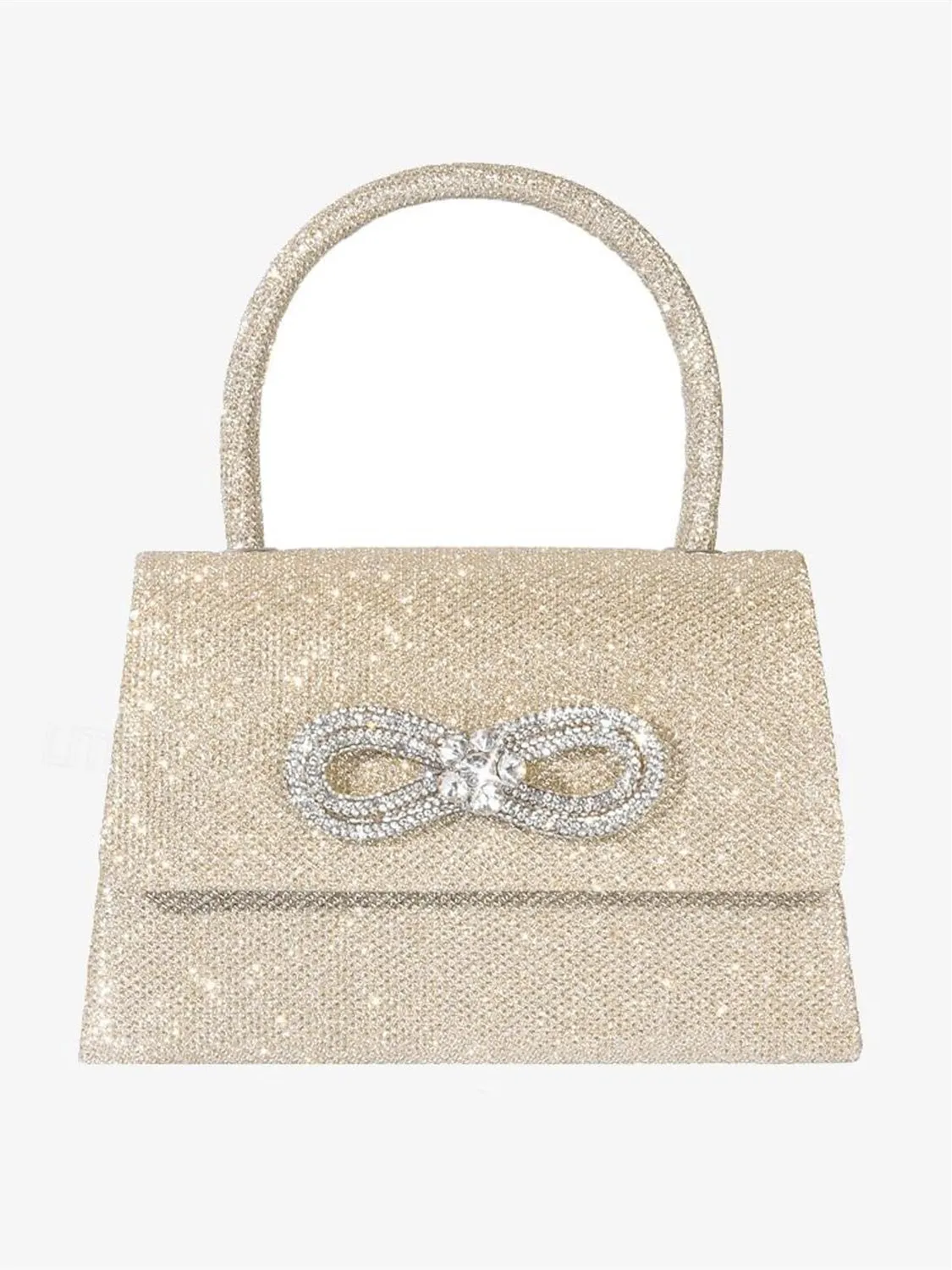 Polyester Solid Color Multi Carry Crystals Rhinestone Chain Evening Bags