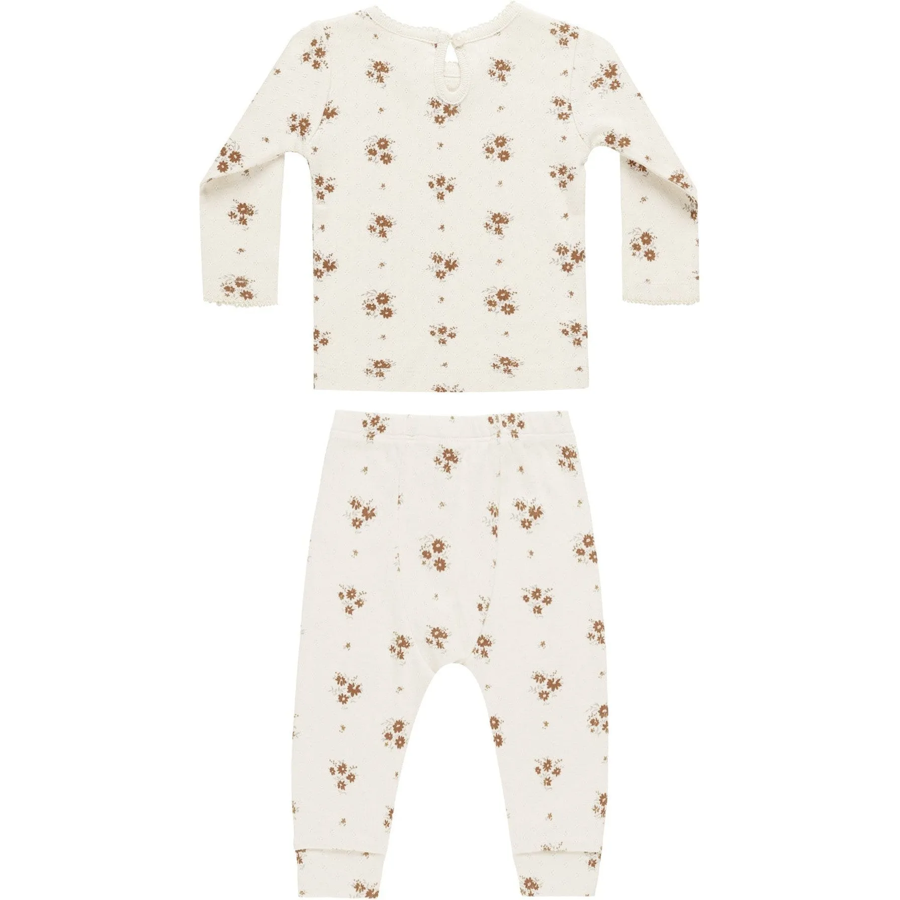 Quincy Mae Pointelle Long Sleeve Tee   Legging | Autumn Flora