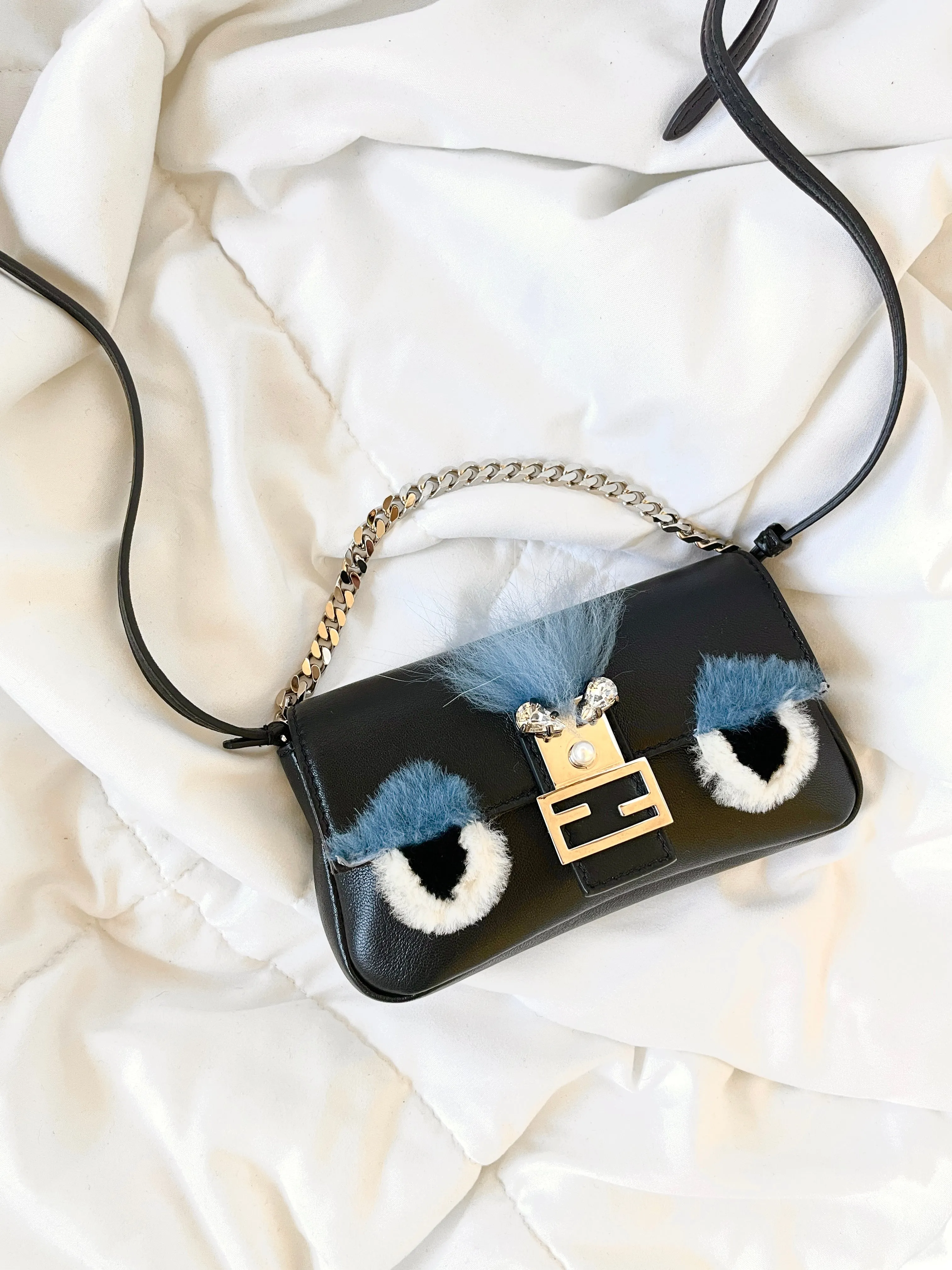 Rare Fendi Micro Monster Baguette