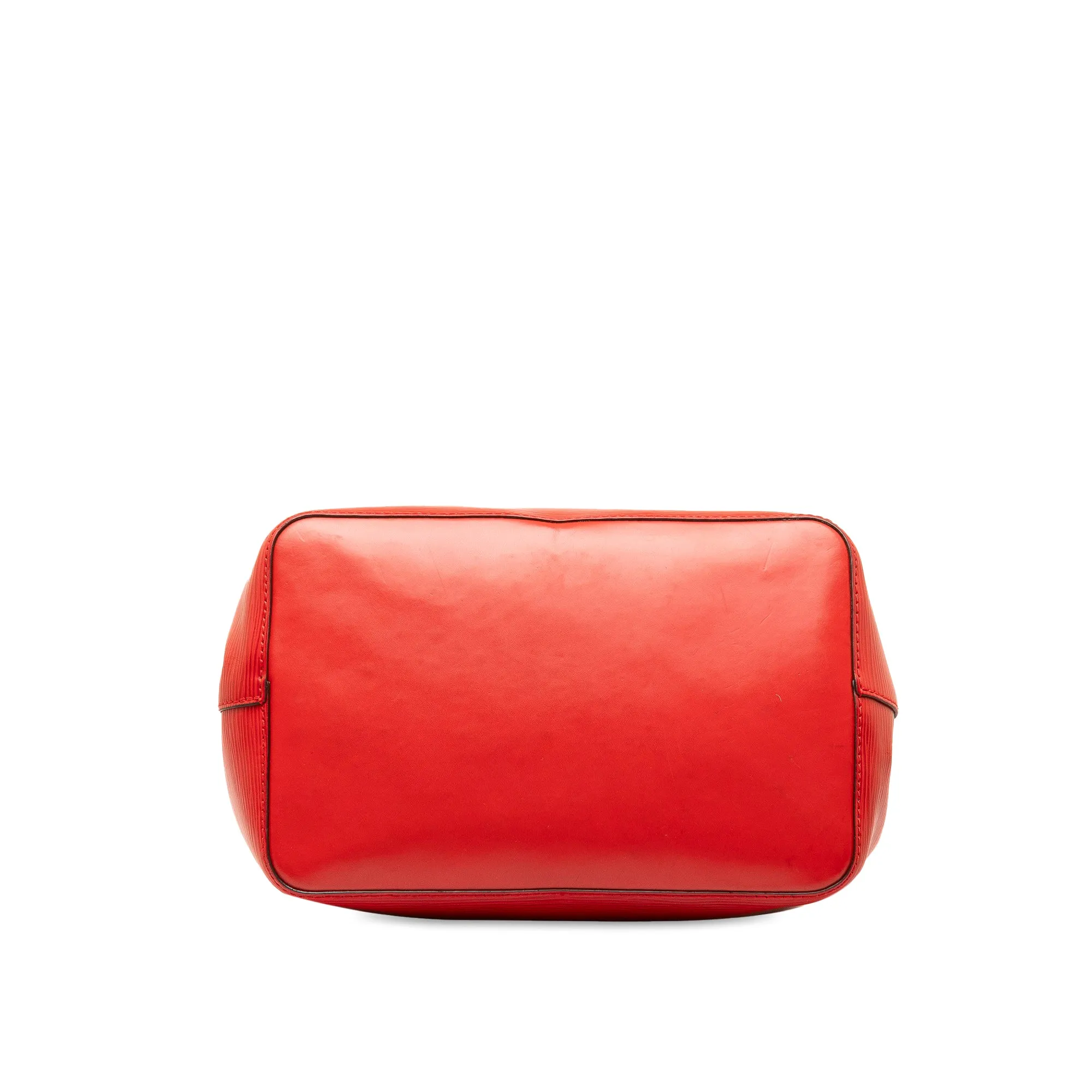 Red Louis Vuitton Epi NeoNoe MM Bucket Bag