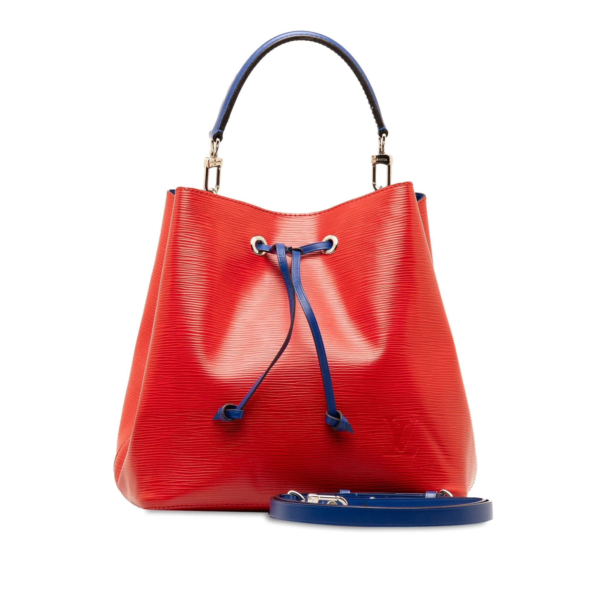 Red Louis Vuitton Epi NeoNoe MM Bucket Bag