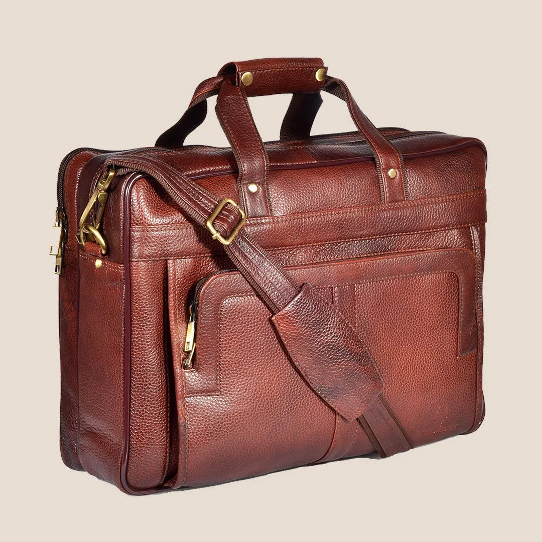 RHODE Leather Laptop Messenger Bag for Men