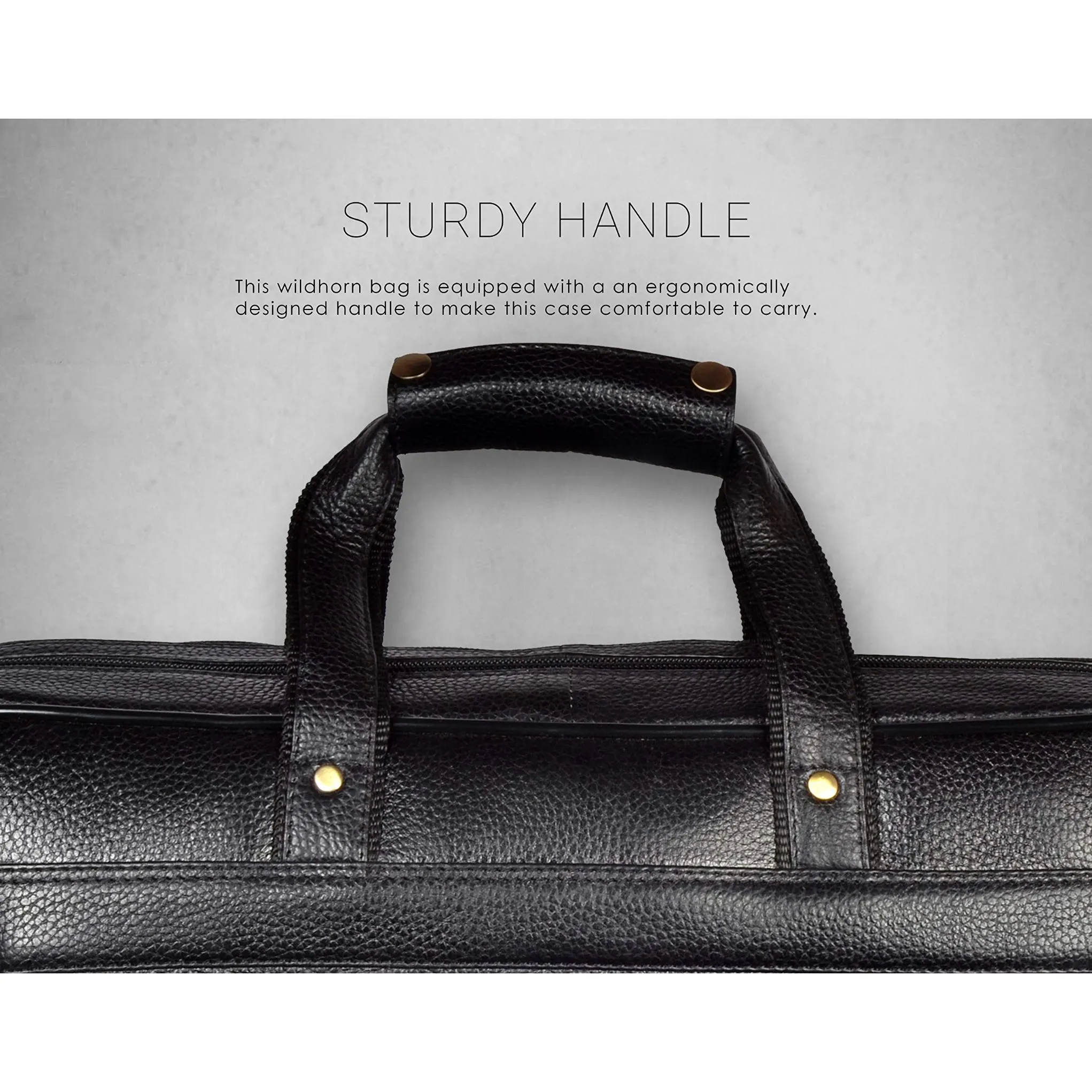 RHODE Leather Laptop Messenger Bag for Men