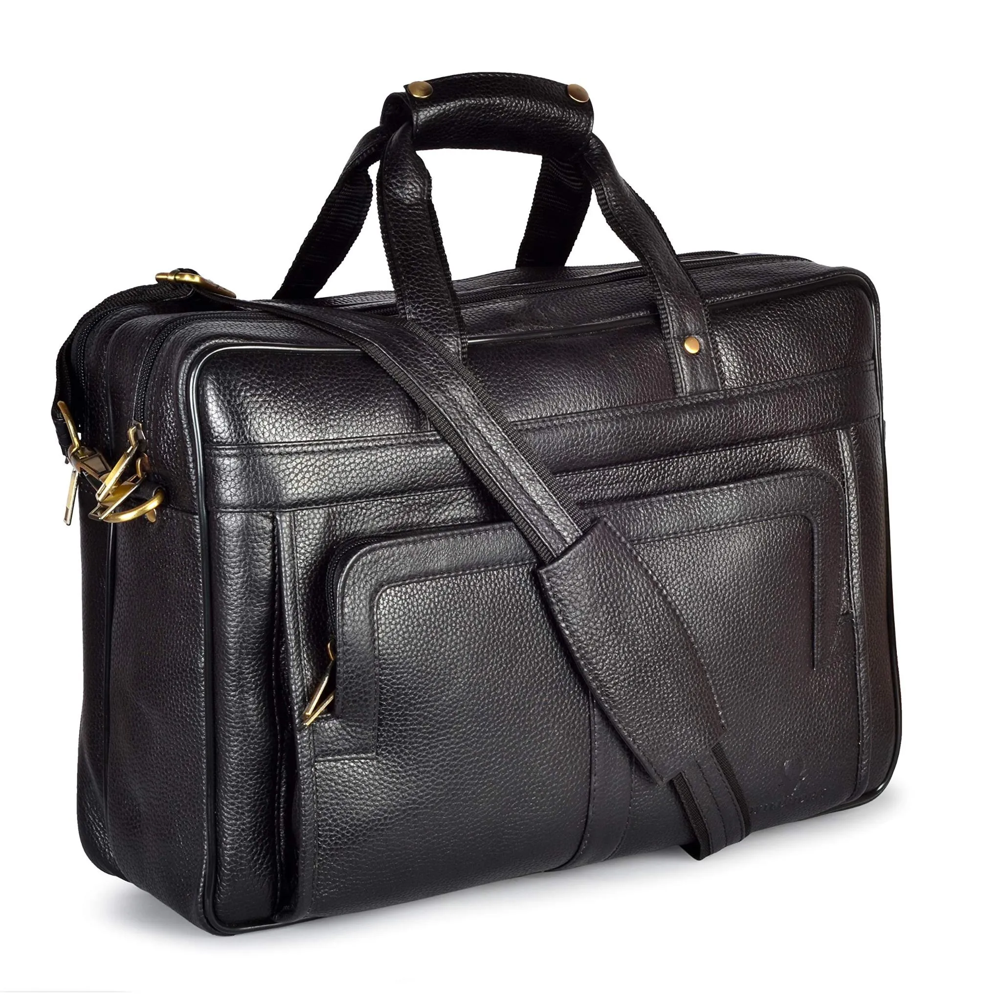 RHODE Leather Laptop Messenger Bag for Men