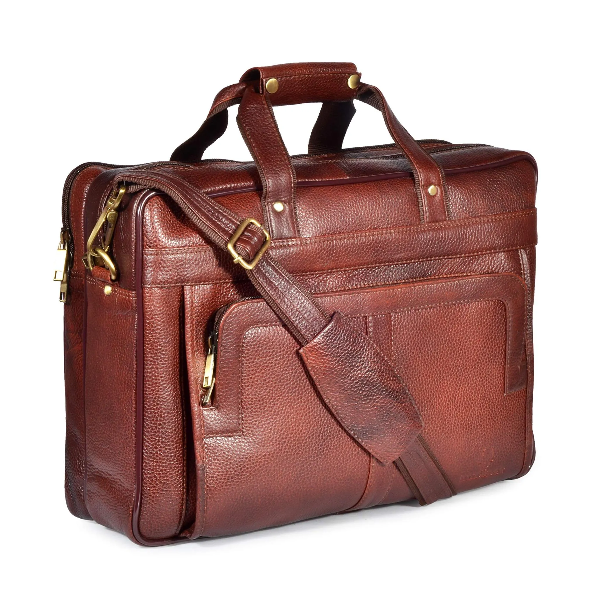 RHODE Leather Laptop Messenger Bag for Men