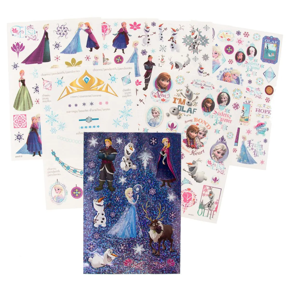 Savvi Temporary Tattoos And Stickers Party Favors For Kids Birthday Party Supplies Set Tattoo Sticker Frozen, My Little Pony Kit Pack