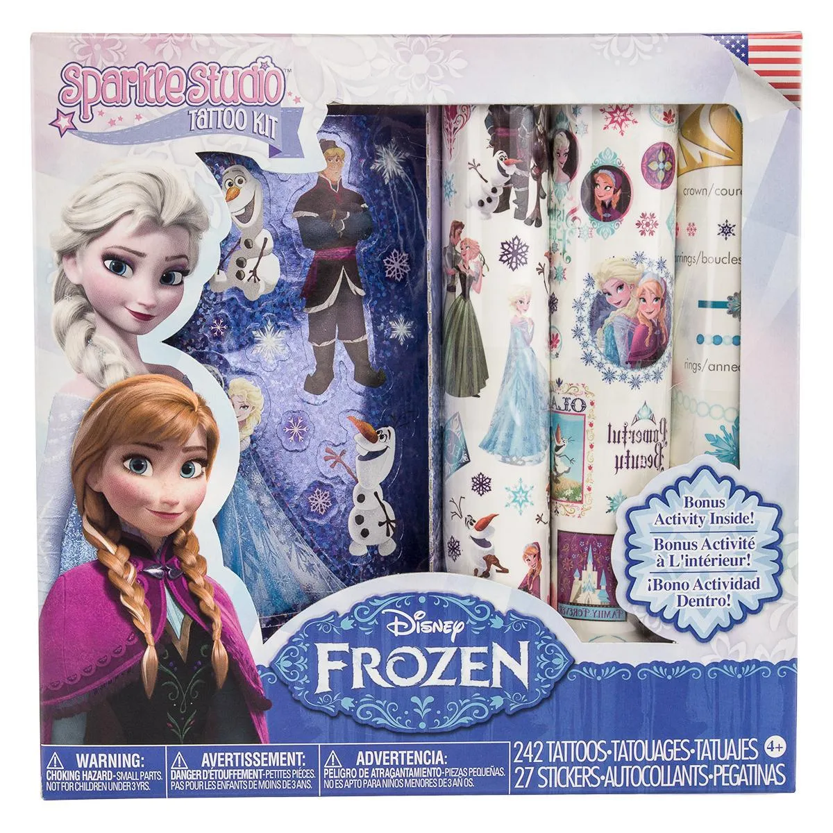 Savvi Temporary Tattoos And Stickers Party Favors For Kids Birthday Party Supplies Set Tattoo Sticker Frozen, My Little Pony Kit Pack