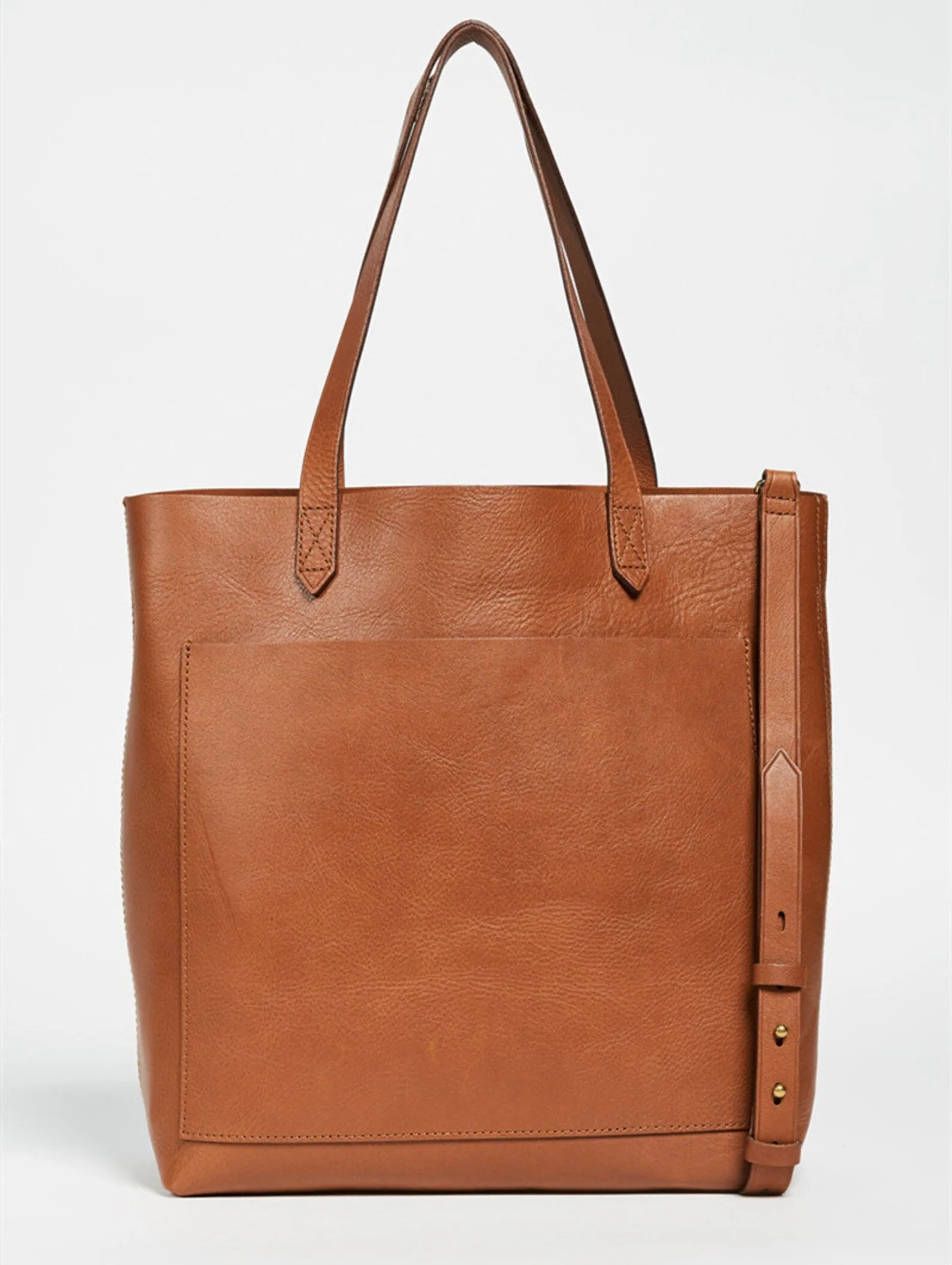 Simple Full Grain Leather Tote Bag