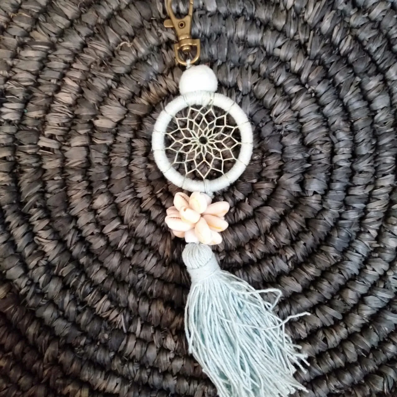 Small Keychain Macrame Dreamcatcher