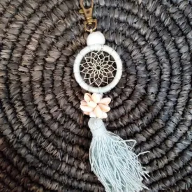 Small Keychain Macrame Dreamcatcher