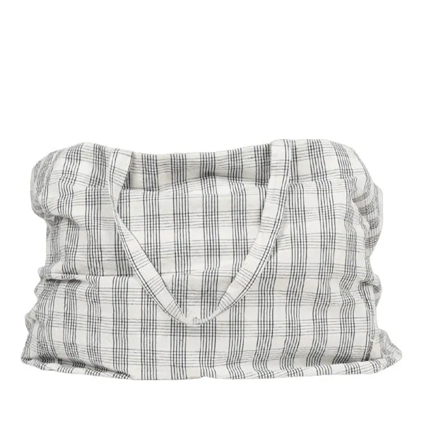 Studio Feder Tote Bag - Creme Grid