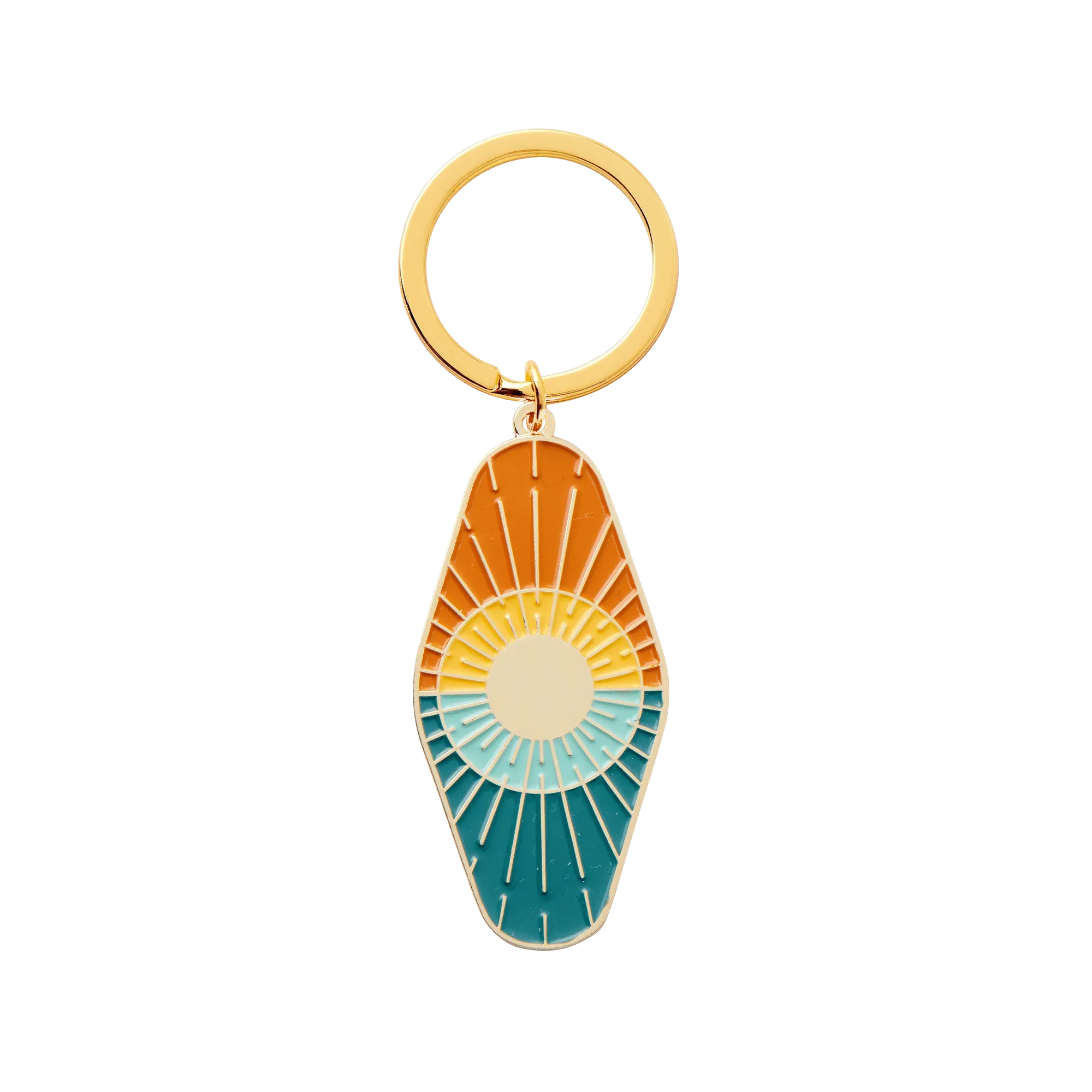 Sun And Sea Enamel Keychain