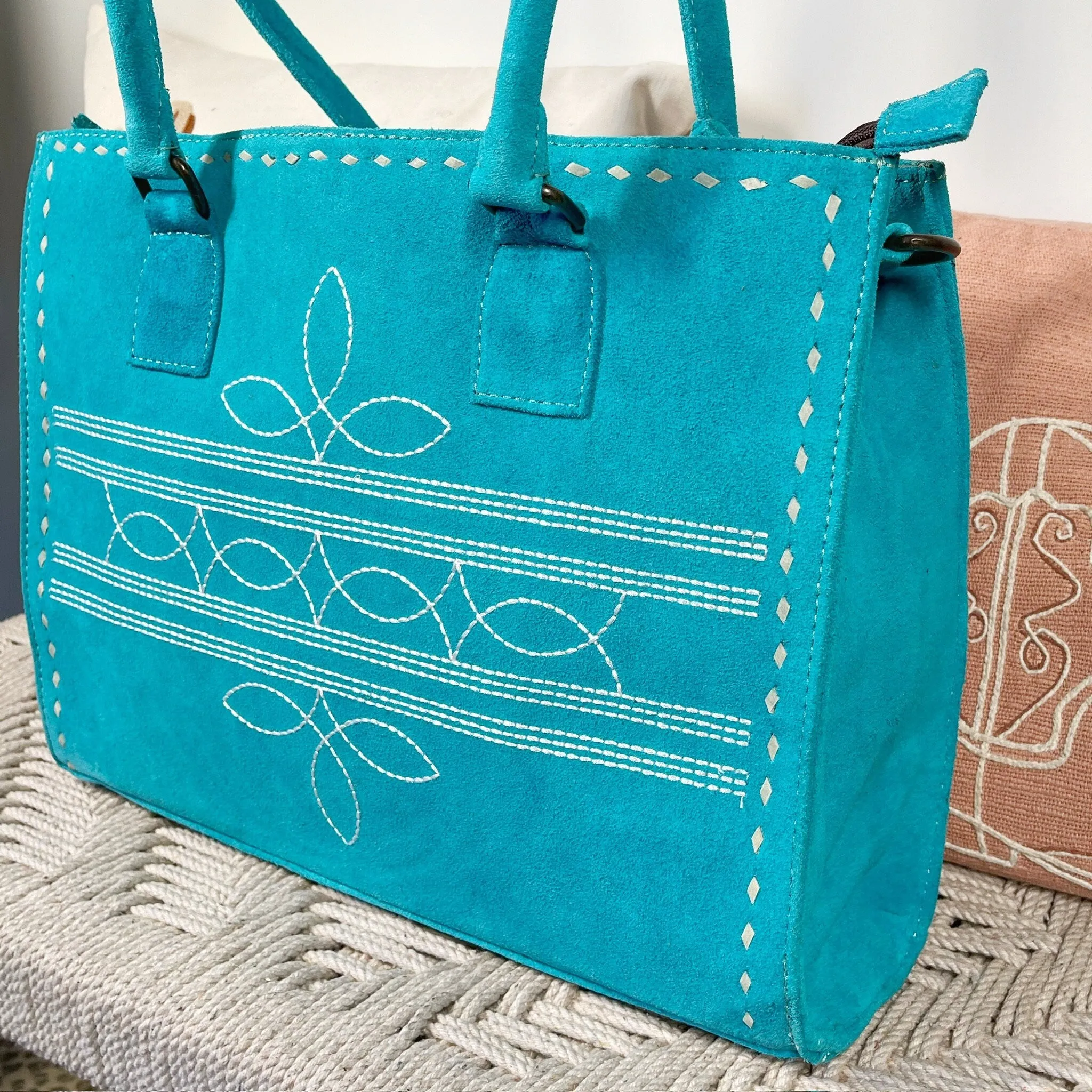 The Marilyn Suede Leather Tote Bag