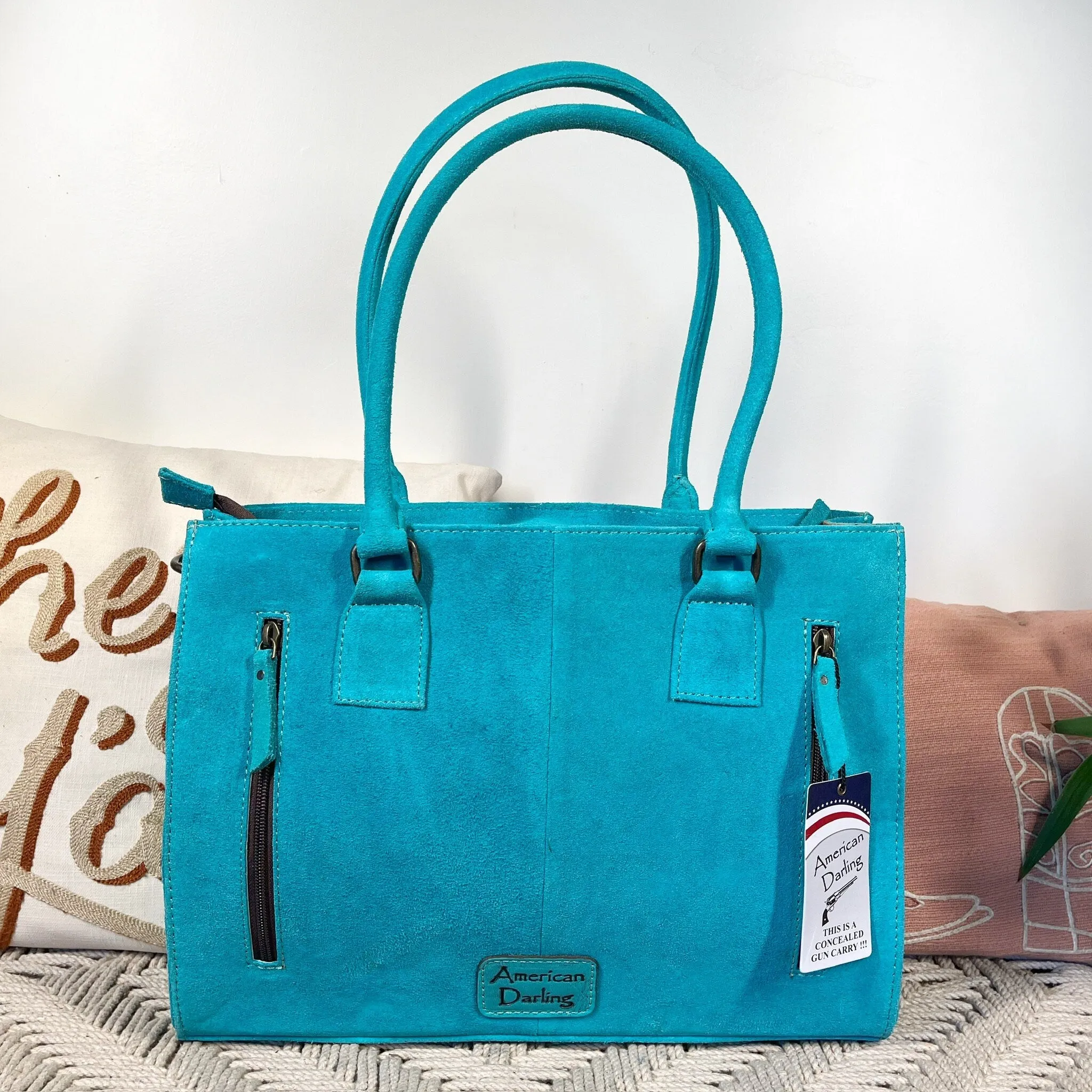 The Marilyn Suede Leather Tote Bag