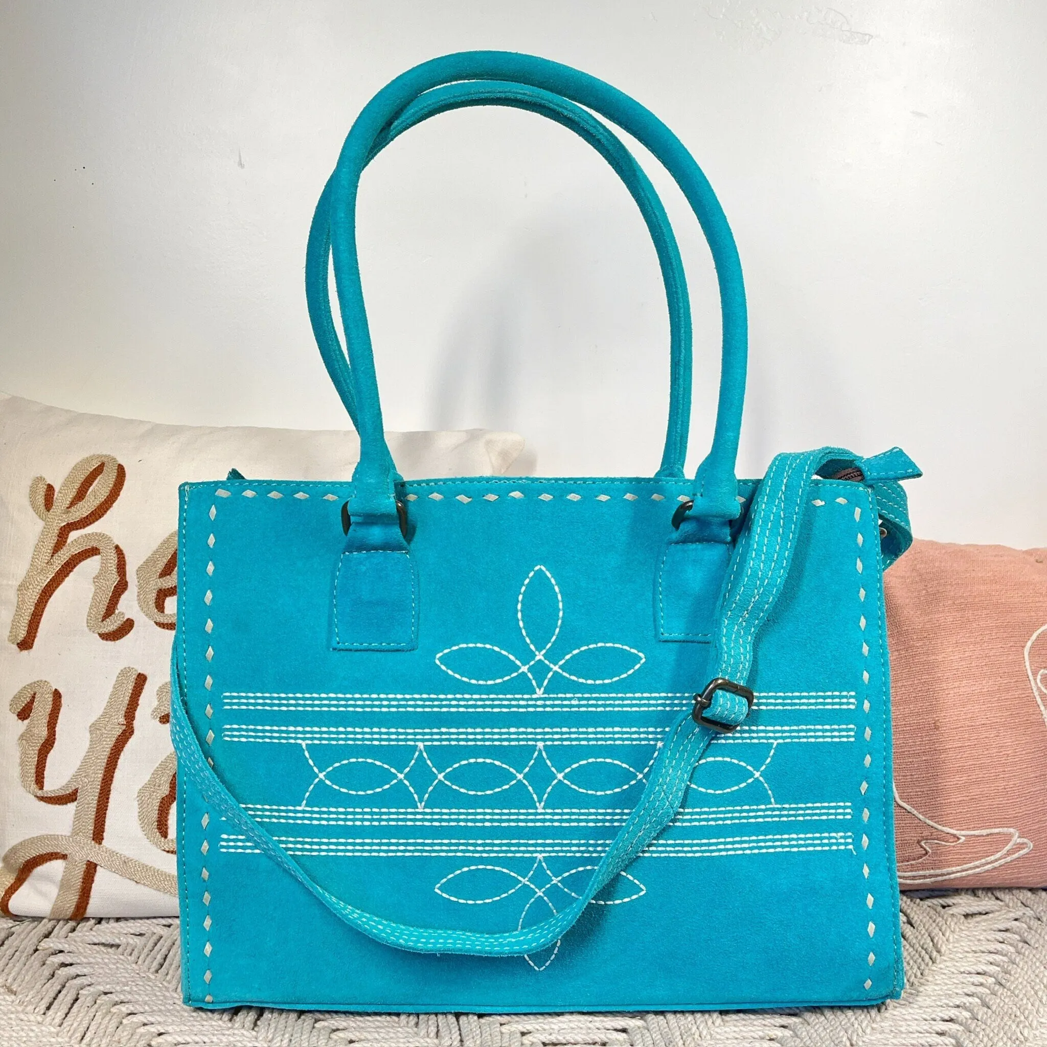 The Marilyn Suede Leather Tote Bag