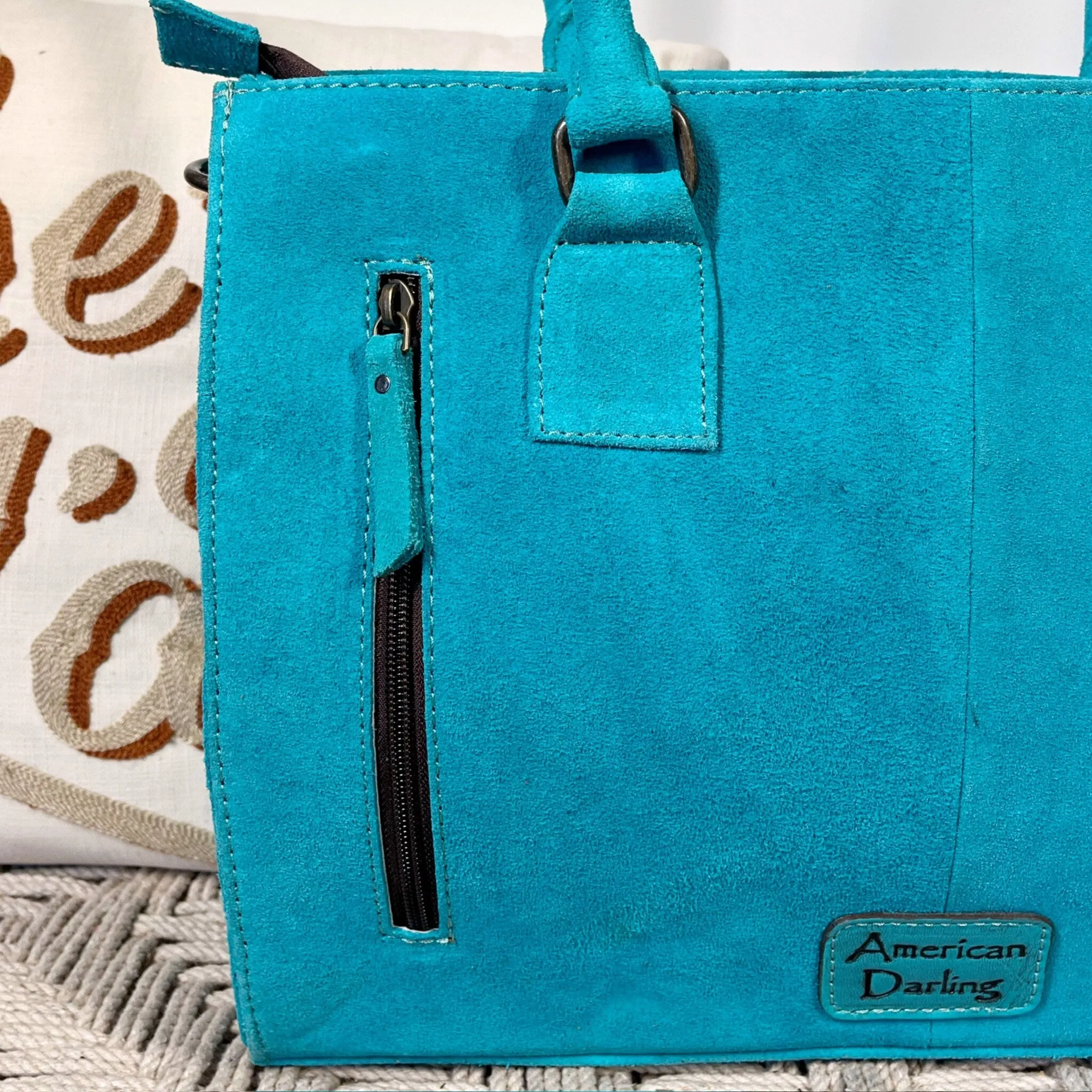 The Marilyn Suede Leather Tote Bag