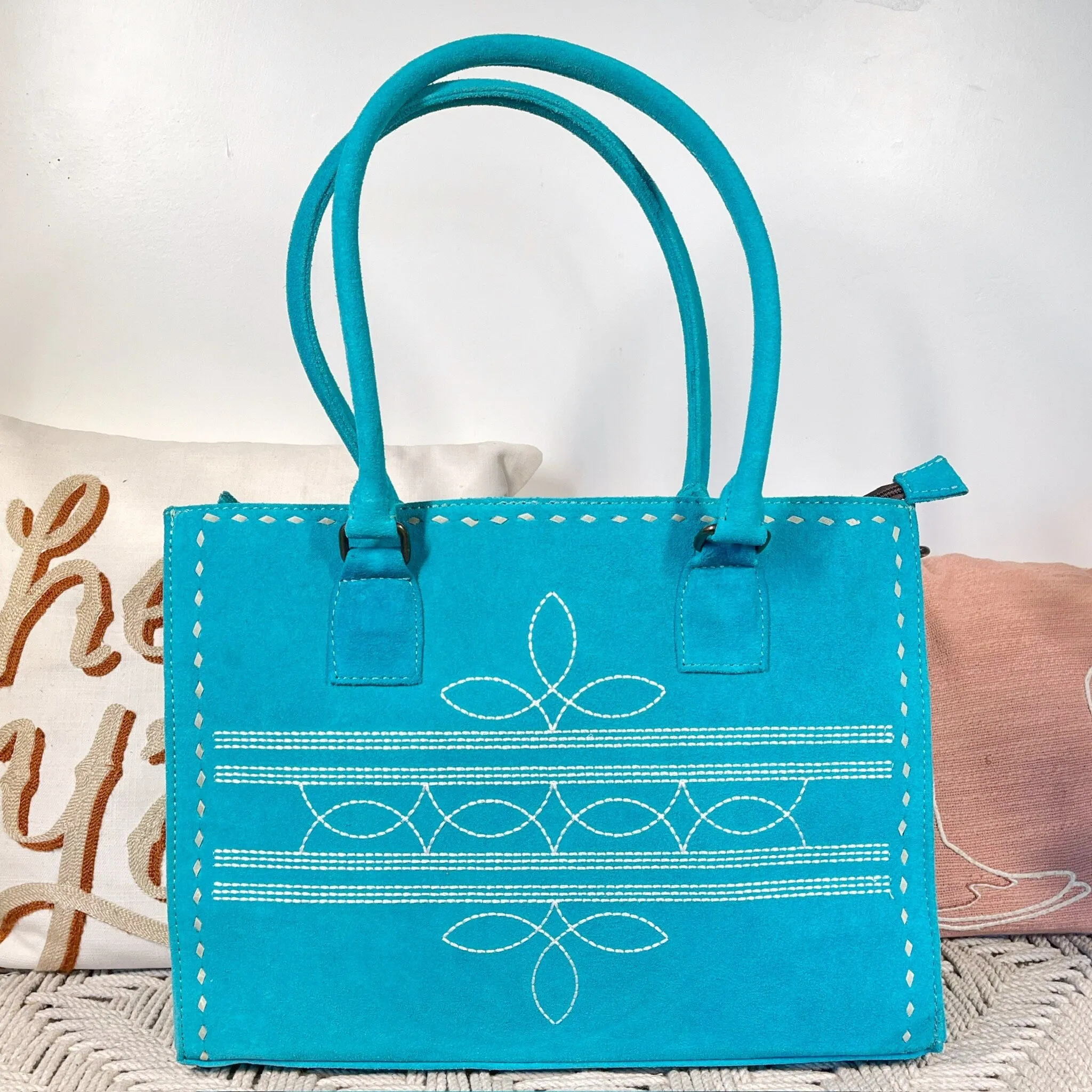 The Marilyn Suede Leather Tote Bag