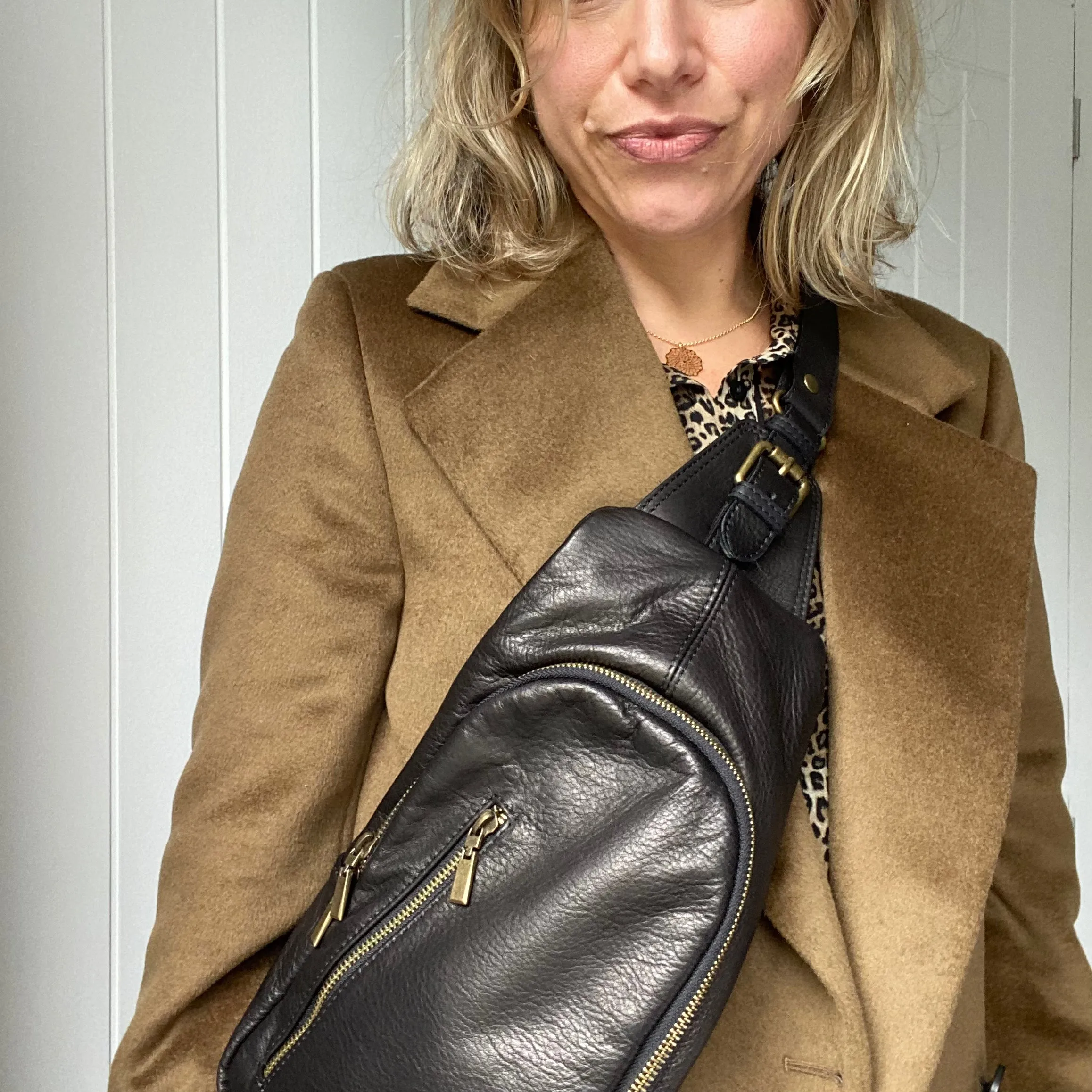 The Utility Leather Cross Body Bag