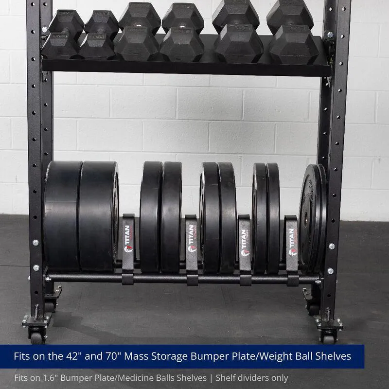 Titan 4 Pack Mass Storage Shelf Dividers