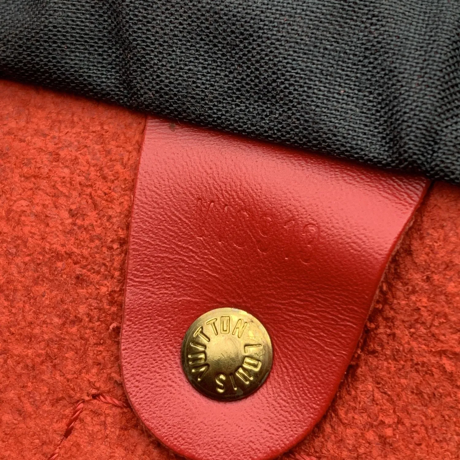 Trendy Inspired Louis Vuitton Vintage Red Epi Leather Speedy 35 Boston Bag Handbag