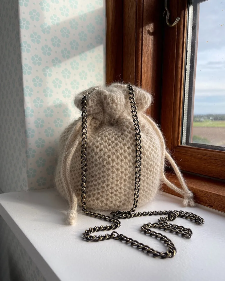 UDENLANDSKE FORHANDLERE Lining for round bottom bag - circumference 48 cm - Natural - Wholesale
