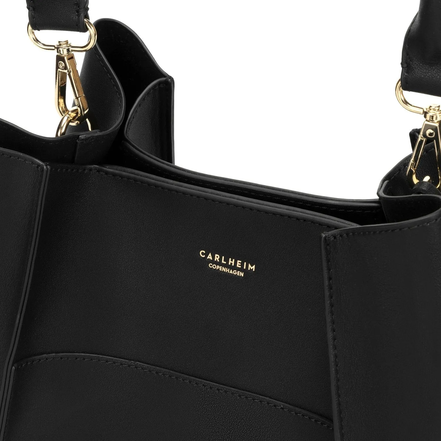 Velvet Genuine Leather Handbag (Black)
