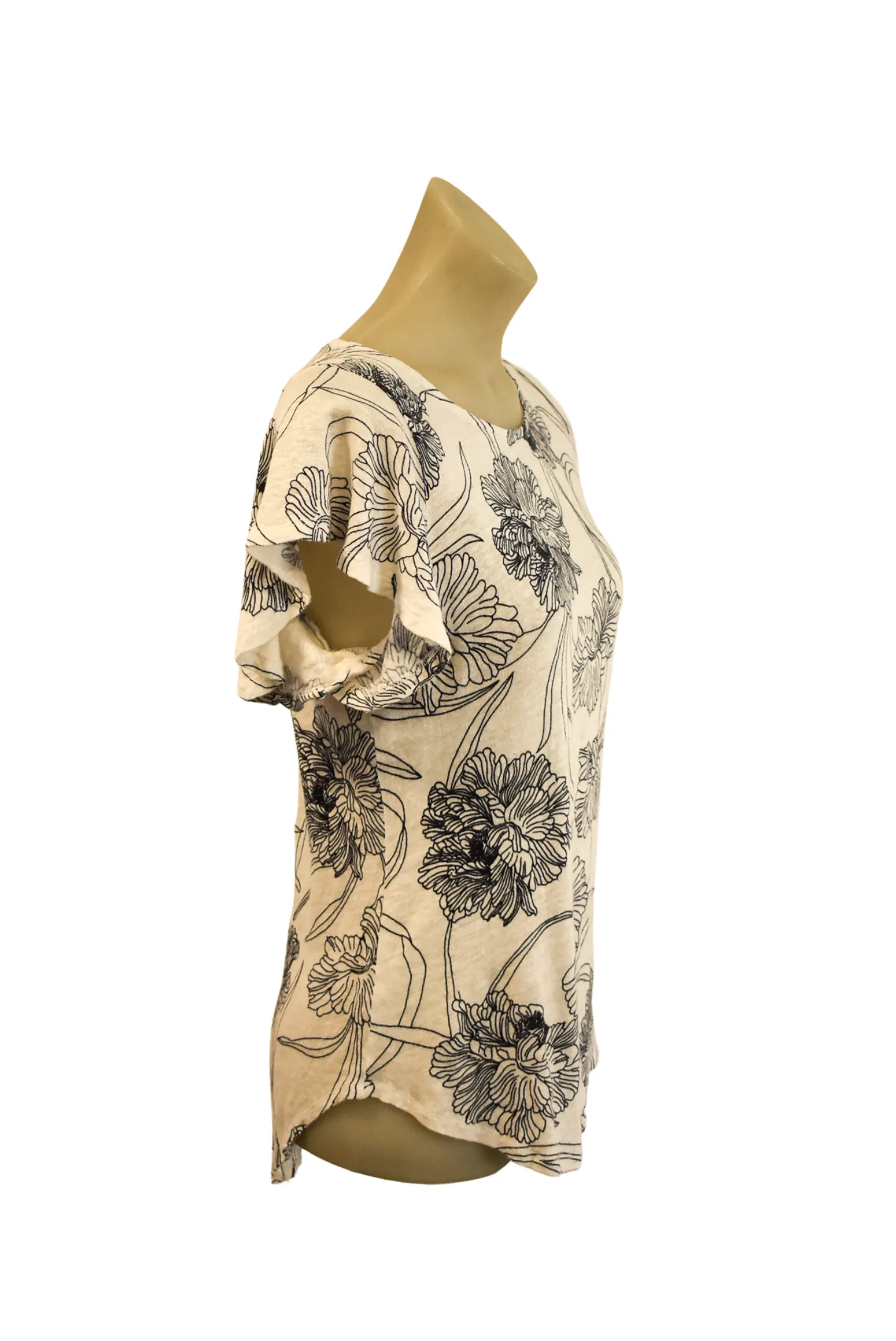 Witchery 100% linen floral top, XXS