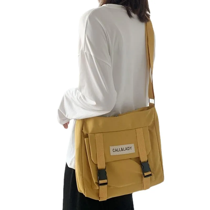 Women Messenger Bag Korean Large Shoulder Crossbody Bags for Women  Student Nylon Cloth Book Bag Handbags Satchels