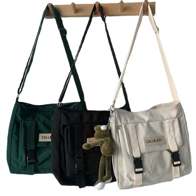 Women Messenger Bag Korean Large Shoulder Crossbody Bags for Women  Student Nylon Cloth Book Bag Handbags Satchels
