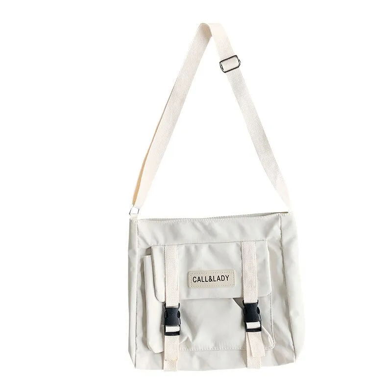 Women Messenger Bag Korean Large Shoulder Crossbody Bags for Women  Student Nylon Cloth Book Bag Handbags Satchels