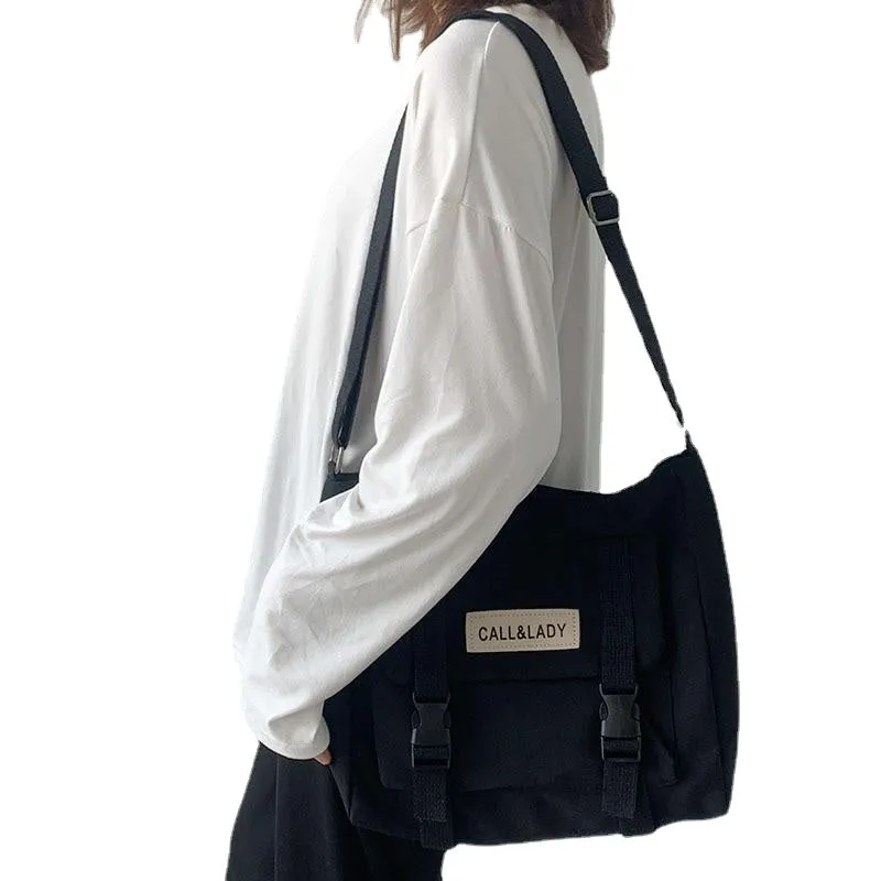 Women Messenger Bag Korean Large Shoulder Crossbody Bags for Women  Student Nylon Cloth Book Bag Handbags Satchels