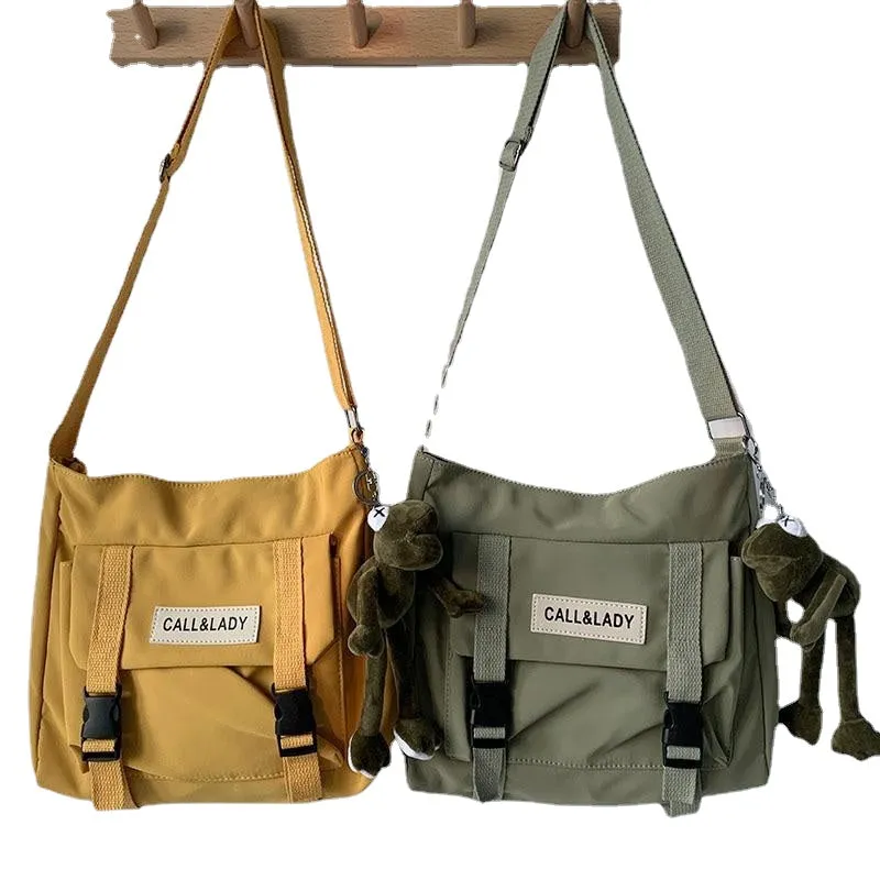 Women Messenger Bag Korean Large Shoulder Crossbody Bags for Women  Student Nylon Cloth Book Bag Handbags Satchels
